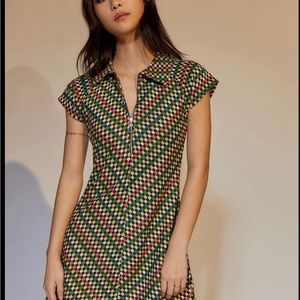 Urban outfitters Arlo quarter zip collared dress